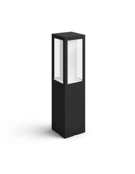 Baliza LED exterior Impress negro con set de extensión detalles| LeonLeds