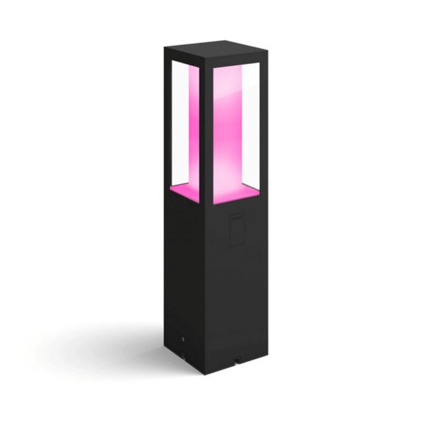 Baliza LED exterior Impress negro con set de extensión | LeonLeds