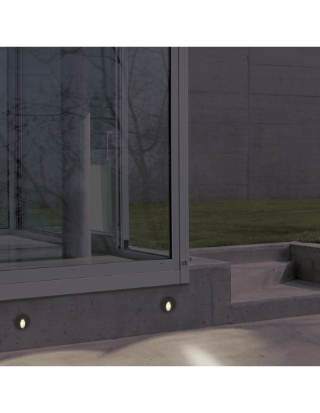 Luz de parede LED embutida para exterior Orion 3000K 3W 60Lm ambiente IP65