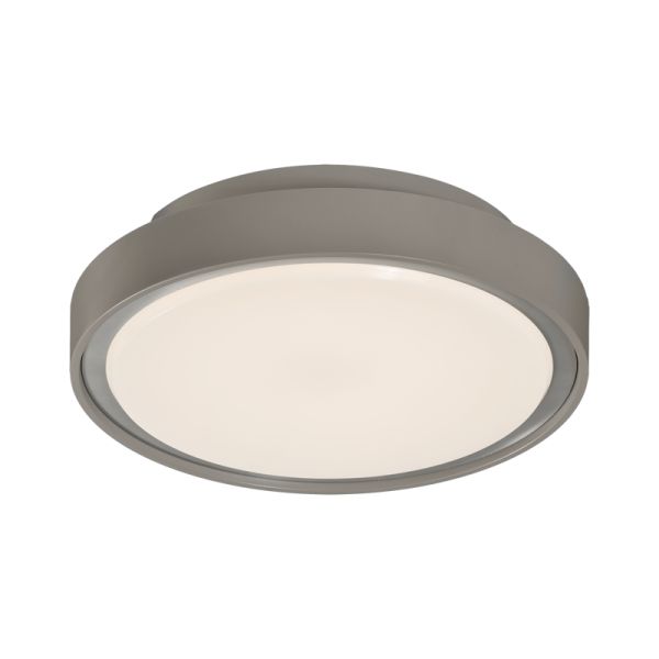 Plafonnier LED d'extérieur, gris tilleul, 3000K, 15W, 1750Lm, IP65, avec et sans détecteur de présence