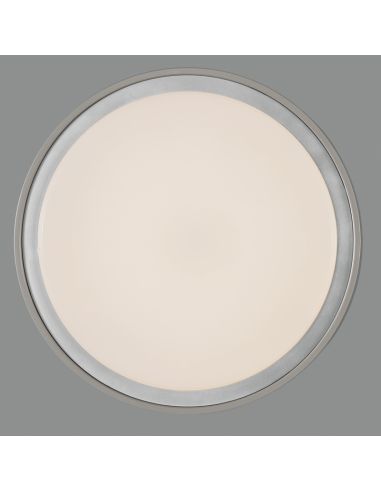 Luminária de teto LED para exterior, cinza Linden, 3000K, 15W, 1750Lm, IP65, com e sem sensor de presença, detalhe