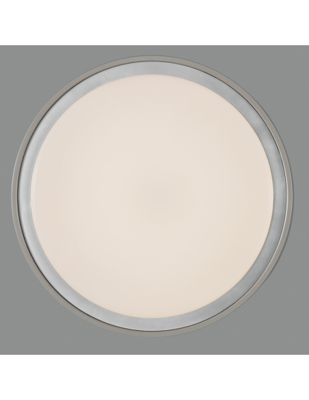 Plafonnier LED d'extérieur, gris tilleul, 3000K, 15W, 1750Lm, IP65, avec et sans capteur de présence, détail