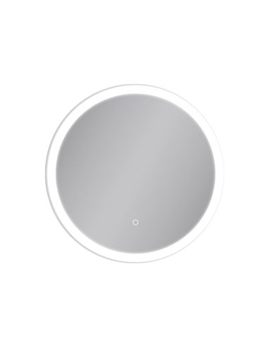 Miroir avec lumière LED ronde Petra, bouton tactile 43W 3000K 3063Lm IP44