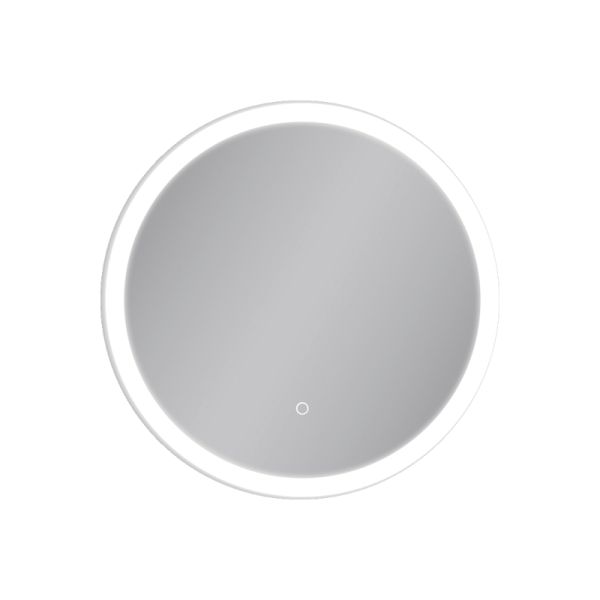 Miroir avec lumière LED ronde Petra, bouton tactile 43W 3000K 3063Lm IP44