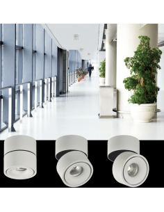 Spot Encastrable Apex Blanc ou Noir Orientable 13W 3000K 891Lm 2