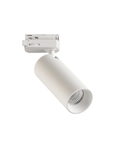 Projetor de trilho redondo ajustável Budelli Branco GU10 8W Trifásico universal