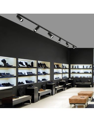 Holofote redondo regulável Budelli White GU10 8W Trifásico universal ambiente