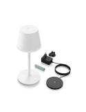 Lámpara de mesa portátil LED inteligente Hue Go blanco componentes del producto
