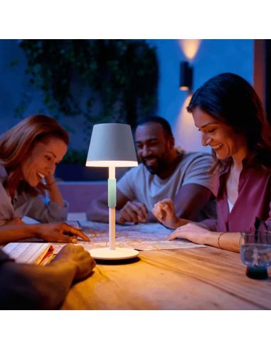 Hue Go Smart LED Lampe de table portable Image ambiante blanche