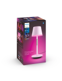Lámpara de mesa portátil LED inteligente Hue Go blanco caja