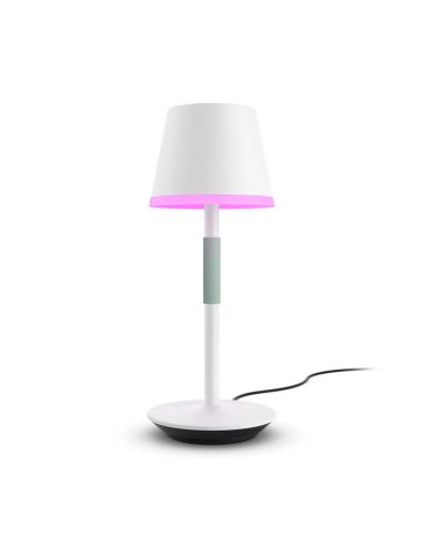 Lampe de table portable LED Hue Go Smart Blanc | LéonLeds