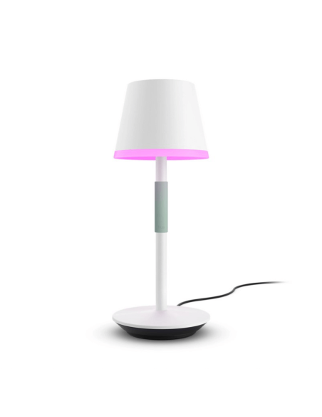 Lámpara de mesa portátil LED inteligente Hue Go blanco | LeonLeds