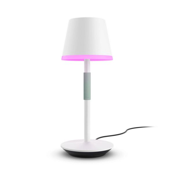 Lámpara de mesa portátil LED inteligente Hue Go blanco | LeonLeds