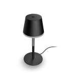 Lámpara de mesa portátil LED inteligente Hue Go negro-gris vista frontal