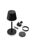 Lámpara de mesa portátil LED inteligente Hue Go negro-gris componentes producto