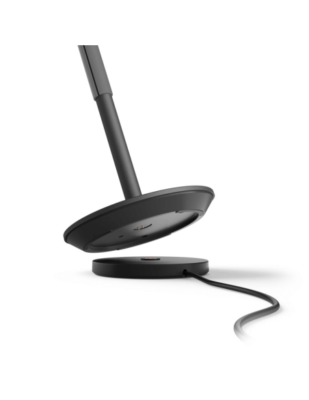 Lampe de table portable LED Hue Go Smart, placement de la base noir-gris
