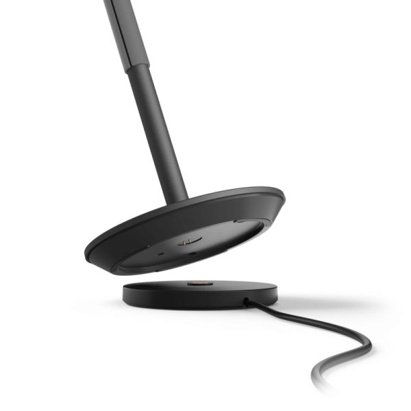 Lámpara de mesa portátil LED inteligente Hue Go negro-gris colocación base