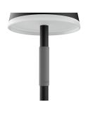 Lámpara de mesa portátil LED inteligente Hue Go negro-gris empuñadura gris
