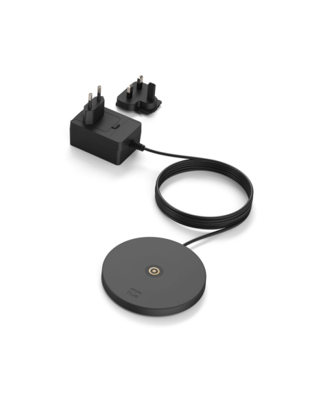 Lámpara de mesa portátil LED inteligente Hue Go negro-gris contenido producto