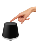 Lámpara de mesa portátil LED inteligente Hue Go negro-gris clic encendido