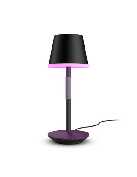 Lámpara de mesa portátil LED inteligente Hue Go negro-gris | LeonLeds