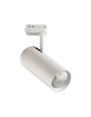 Foco Carril orientable redondo Isquia blanco en 27W 3000K Trifásico universal