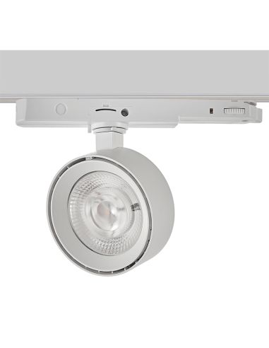 Holofote redondo ajustável Mako branco 20W 3000K 1875Lm