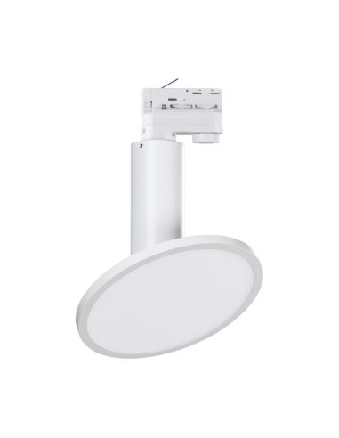 Holofote plano redondo branco Morgan, 18W 3000K 1600Lm