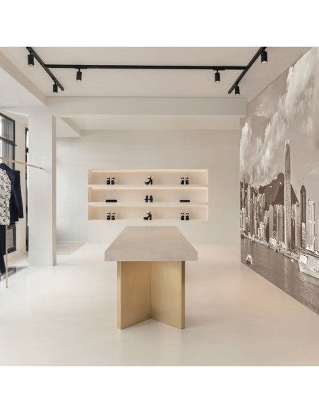 Track Spotlight Zoom redondo branco, 8W GU10, sala Cl. II