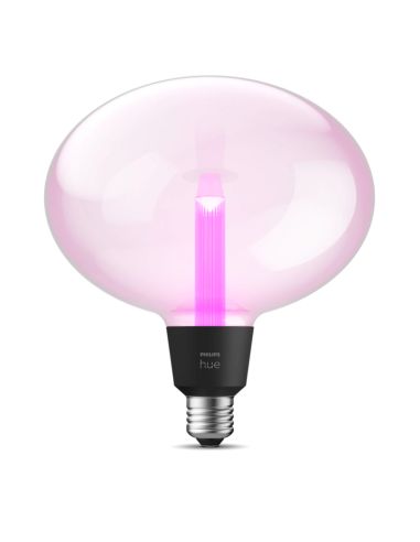 Bombilla LED Lightguide de diseño Elipse E27 500Lm 6.5W 2700K - Philips Hue - Compatible con Alexa, Google Home, Apple HomeKit