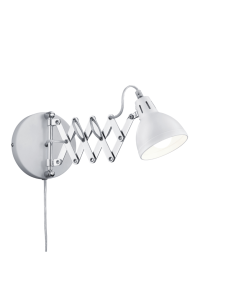 Luminária de parede metálica Scissor 1XE14 by Trio Blanco| LeonLeds.com
