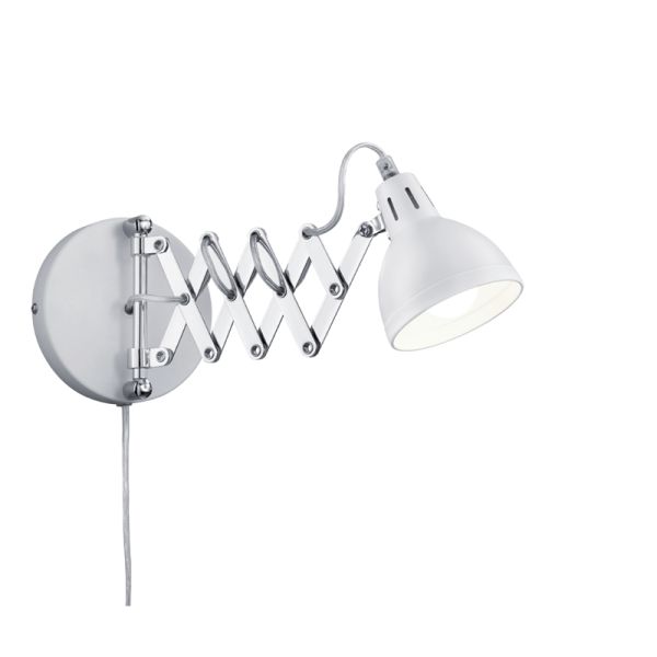 Applique métallique Scissor 1XE14 de Trio Blanco| LeonLeds.com