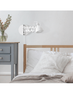 Luminária de parede metálica Scissor 1XE14 by Trio Blanco| LeonLeds.com 2