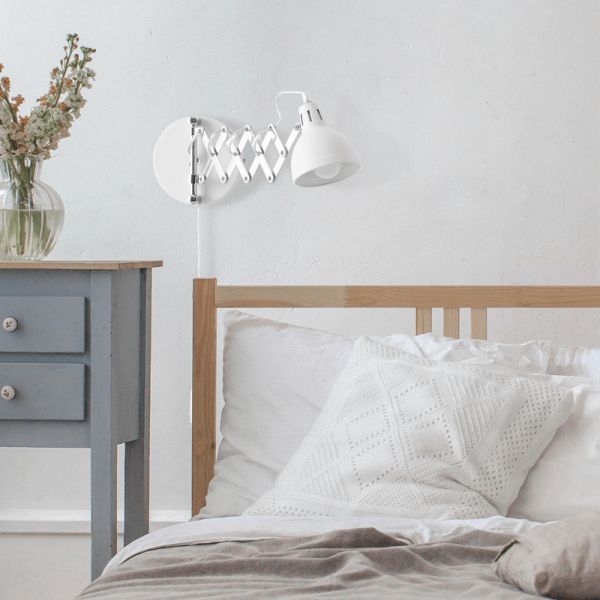 Luminária de parede de metal Scissor 1XE14 by Trio Ambiente | LeonLeds.com