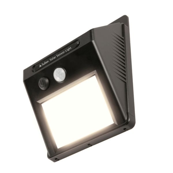 Aplique Led solar con sensor de movimiento de Sulion Luz | LeonLeds.com