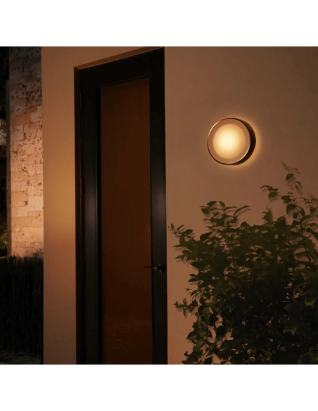 Aplique pared LED exterior Daylo blanco en el exterior