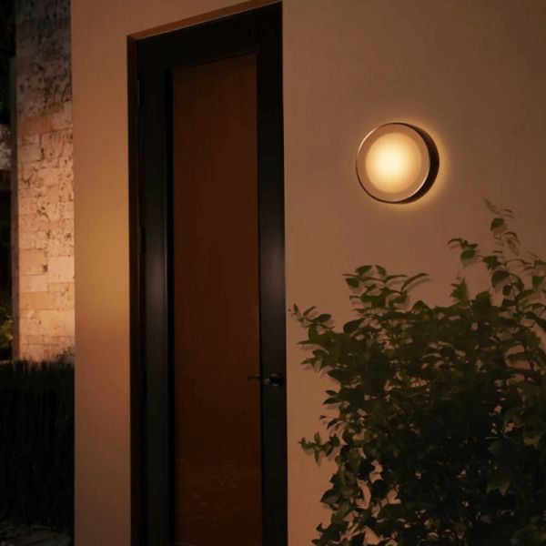 Aplique pared LED exterior Daylo blanco en el exterior