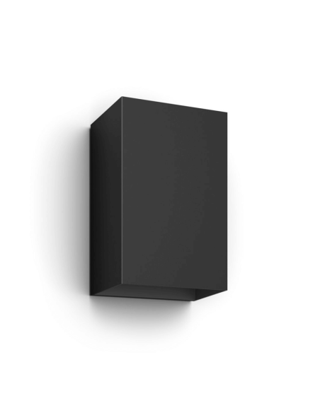 Aplique pared LED exterior Resonate negro 8W Philips Hue detalles producto