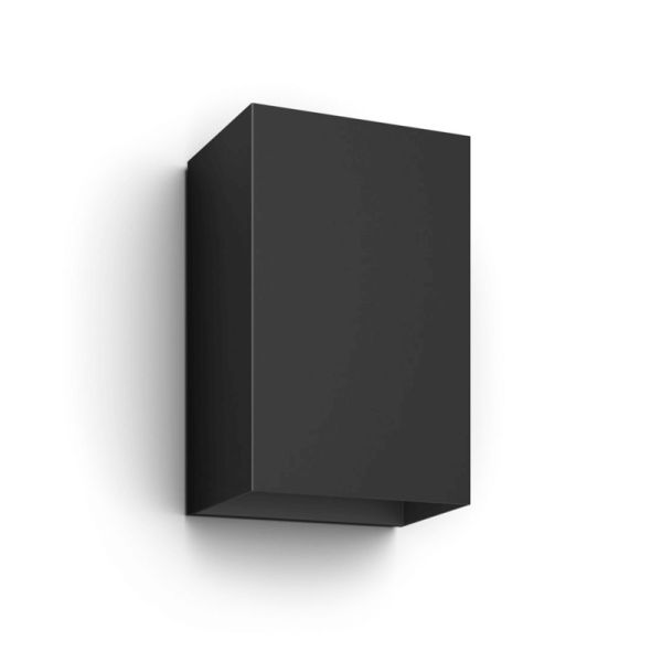 Aplique pared LED exterior Resonate negro 8W Philips Hue detalles producto