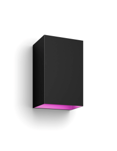 Aplique pared LED exterior Resonate negro 8W Philips Hue | LeonLeds