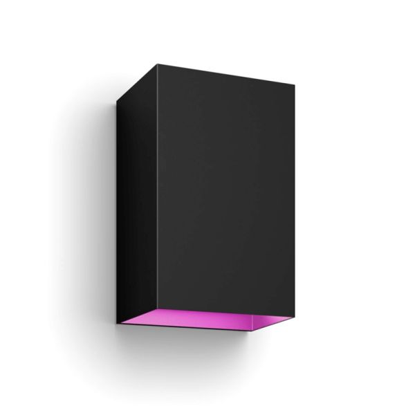 Aplique pared LED exterior Resonate negro 8W Philips Hue | LeonLeds