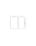 Aplique pared LED exterior Resonate negro 8W Philips Hue medidas producto