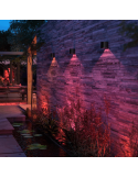 Aplique pared LED exterior Resonate Downward negro varios apliques en exterior