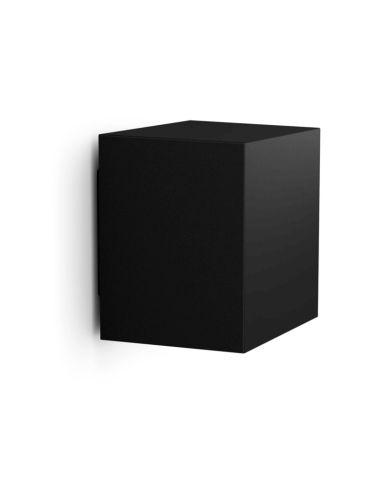 Aplique pared LED exterior Resonate Downward negro detalle apagado