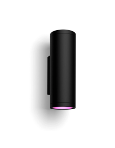Aplique pared LED inteligente Appear negro Philips Hue | LeonLeds