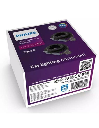 Adaptateur Prise pour Ampoules LED H7 HL Philips Type E LUM11184X2 Philips | leonleds