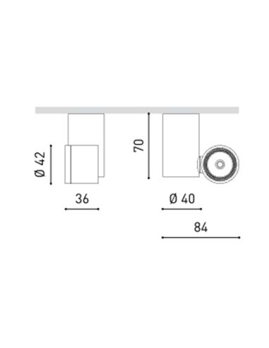 Medições do Projetor LED ArkosLight de Superfície Io | Leon Iluminação LED