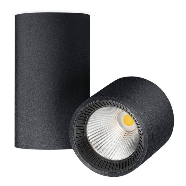 Io Surface ArkosLight Refletor LED Preto | Leon Iluminação LED