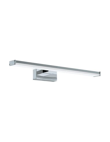 Applique murale LED chromée pour miroir de salle de bain IP44 Pandella 1 Eglo 40cm | leonleds
