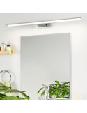 Aplique LED cromado para espejo de baño IP44 Pandella 1 Eglo 78cm Ambiente| LeonLeds